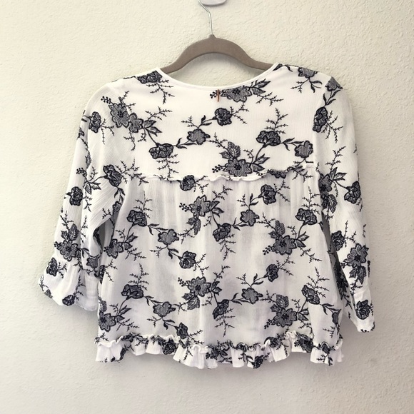 Misa Los Angeles Aleks Embroidered Top Size XS - Picture 2 of 9